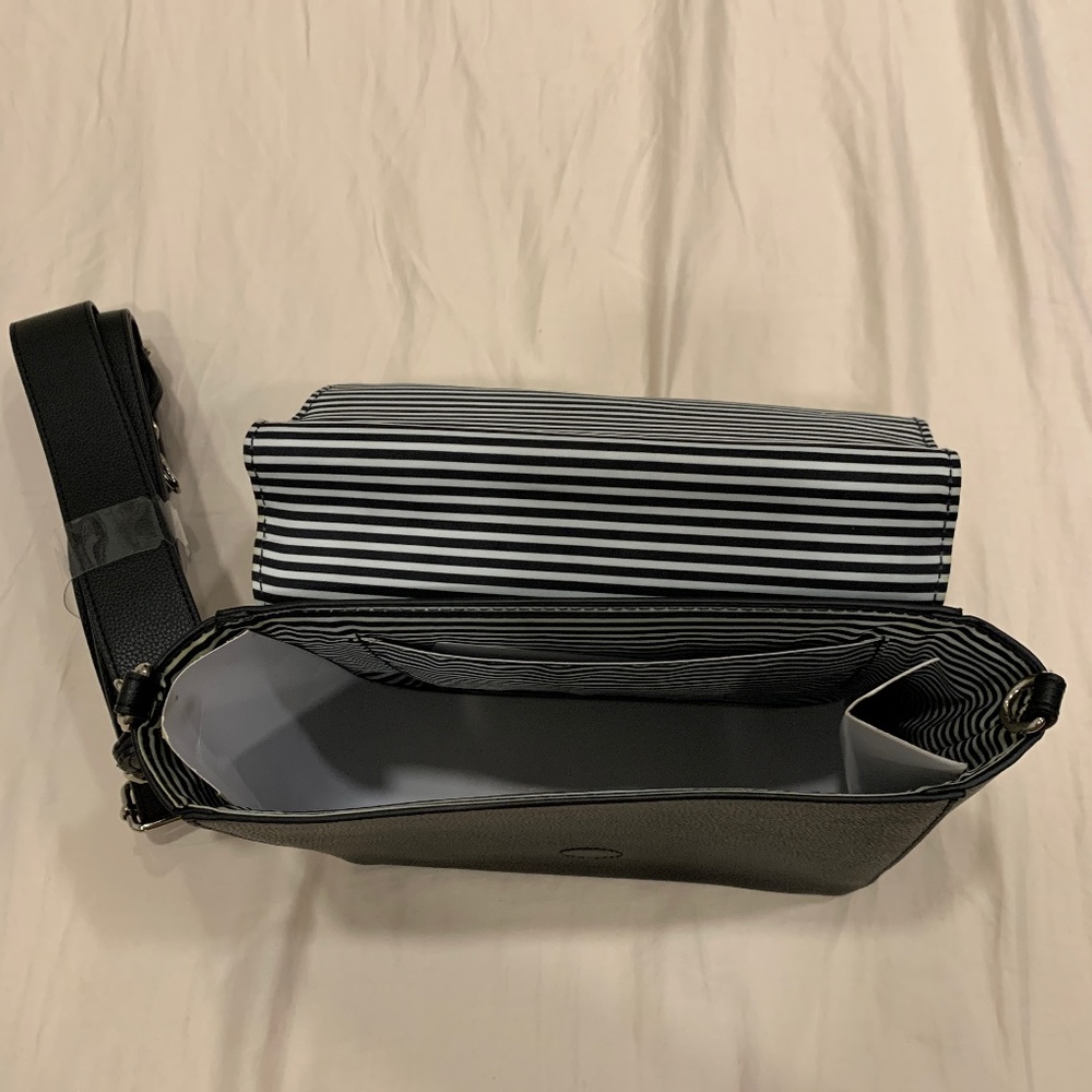 Disney Flare Crossbody Pin Bag in Black with Mickey Mouse Logo - Picture 8 of 10